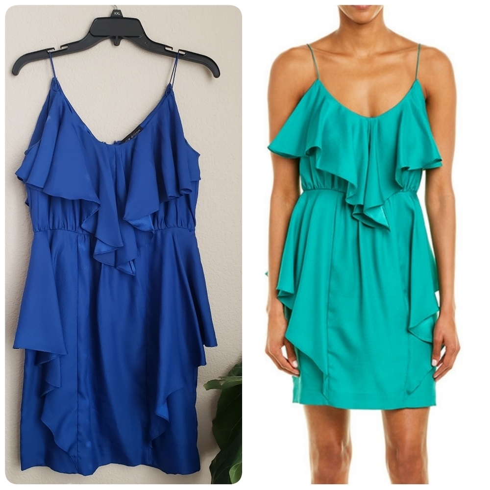 Julie Dillon Womens Kelp Ruffle 2612n Night Out Dress‎